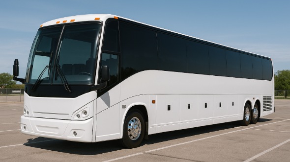 Exterior of Temecula Party Bus Company's 46 Passenger Charter Bus in Temecula
