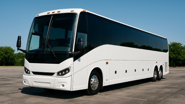 Exterior of Temecula Party Bus Company's ADA Charter Bus in Temecula