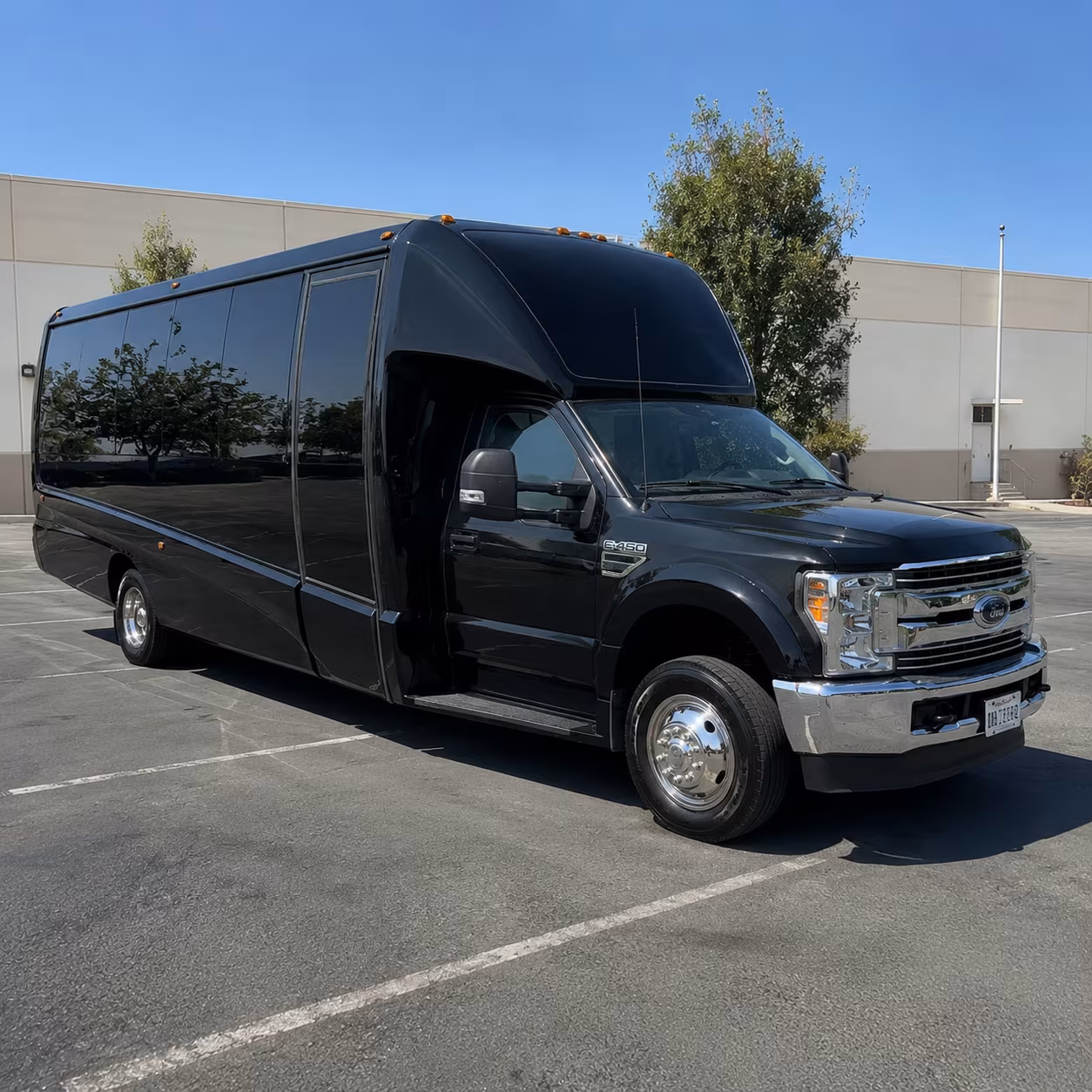 Temecula Birthday, Sweet 16, & Quinceañera Transportation party bus exterior