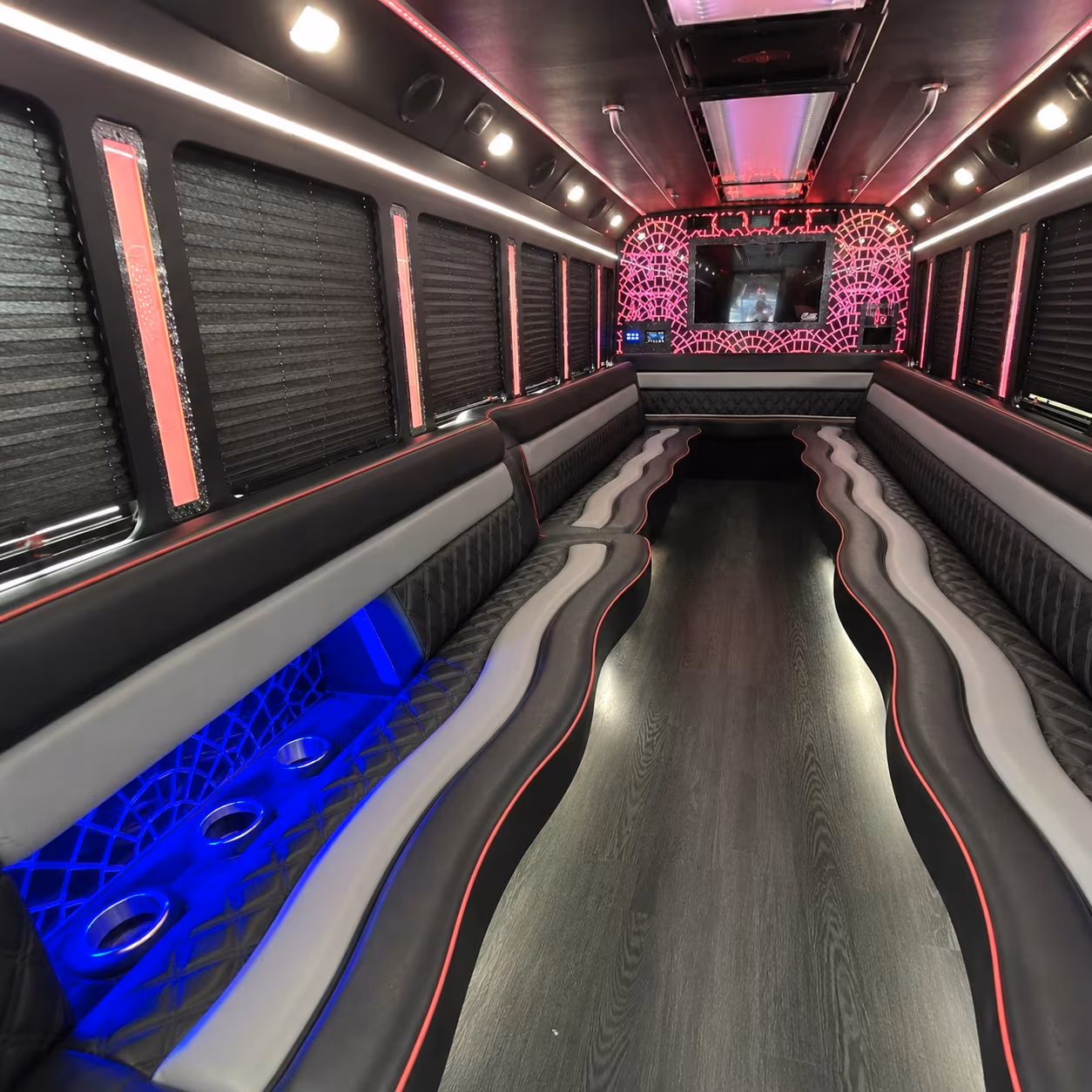 Temecula Private Event Transportation party bus exterior