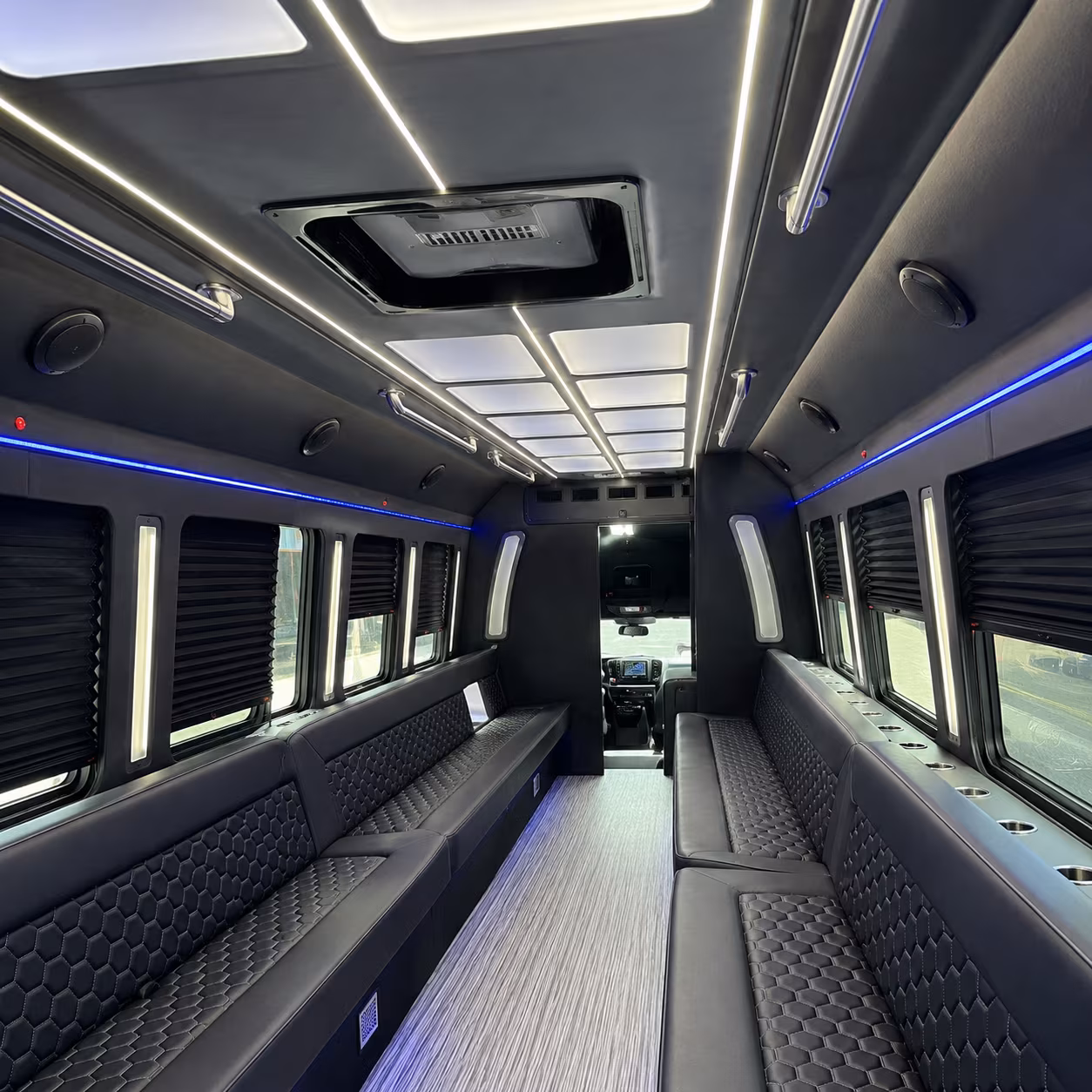Temecula Private Event Transportation party bus interior