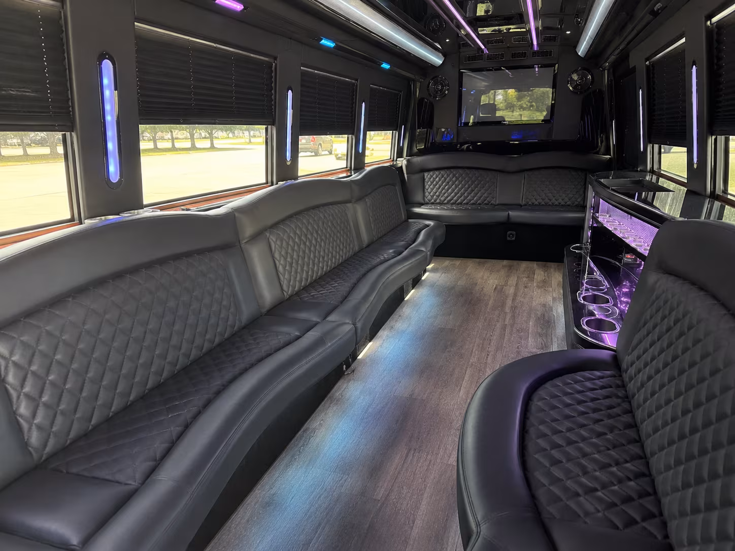 Temecula Private Event Transportation party bus exterior