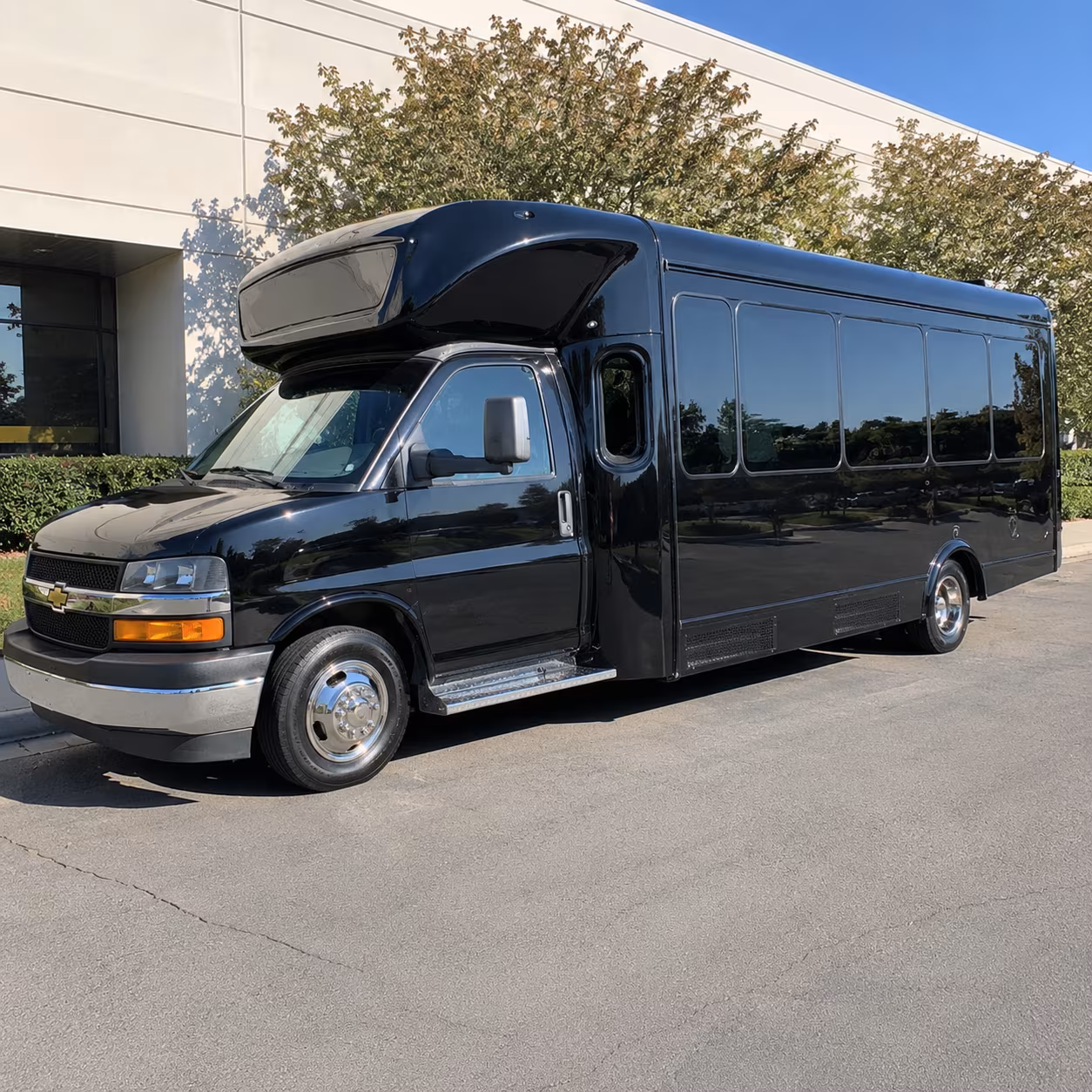 Temecula Prom & Homecoming Transportation party bus exterior