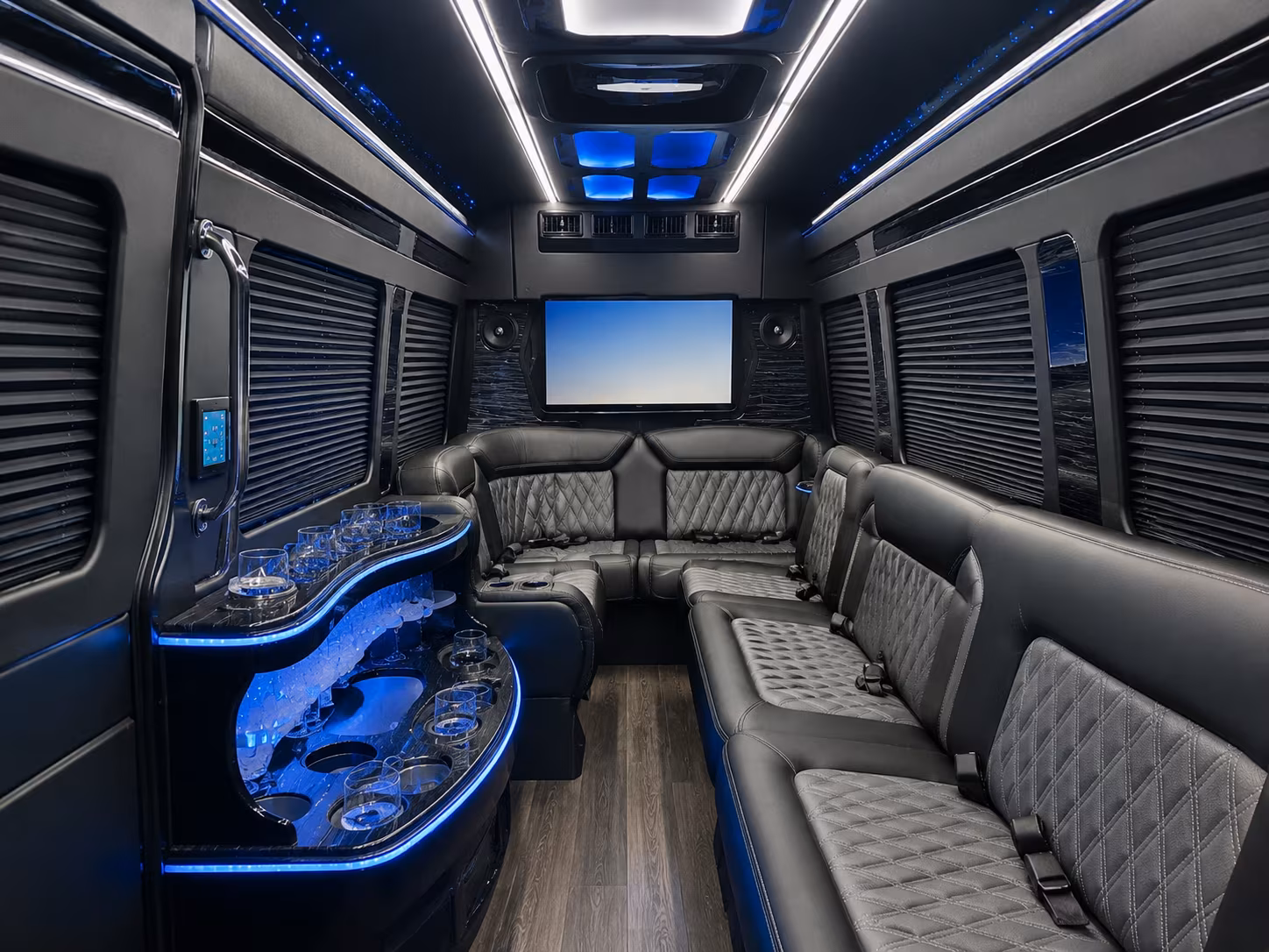 Temecula School Event Transportation party bus exterior