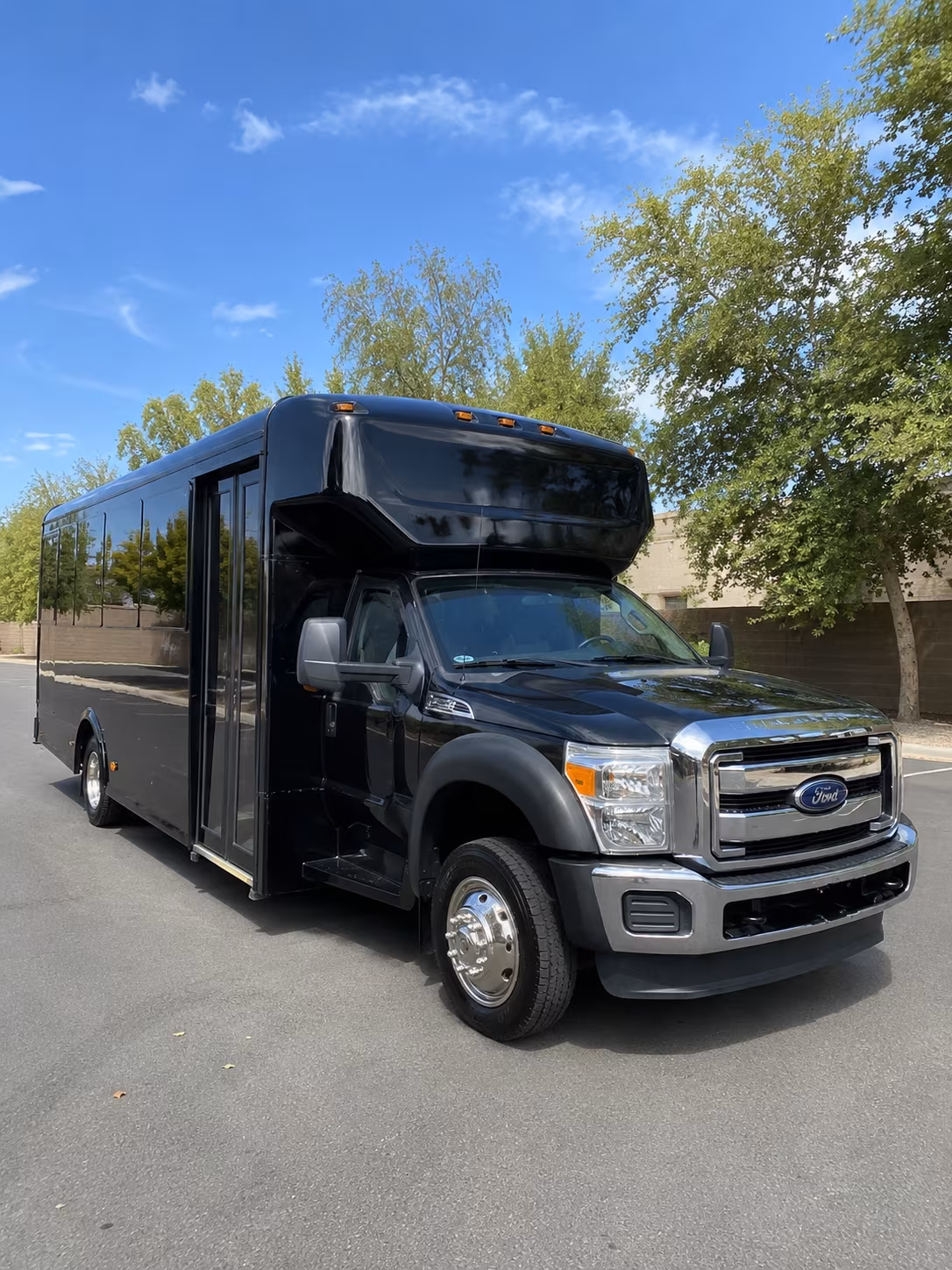 Temecula Sporting Event Transportation party bus exterior