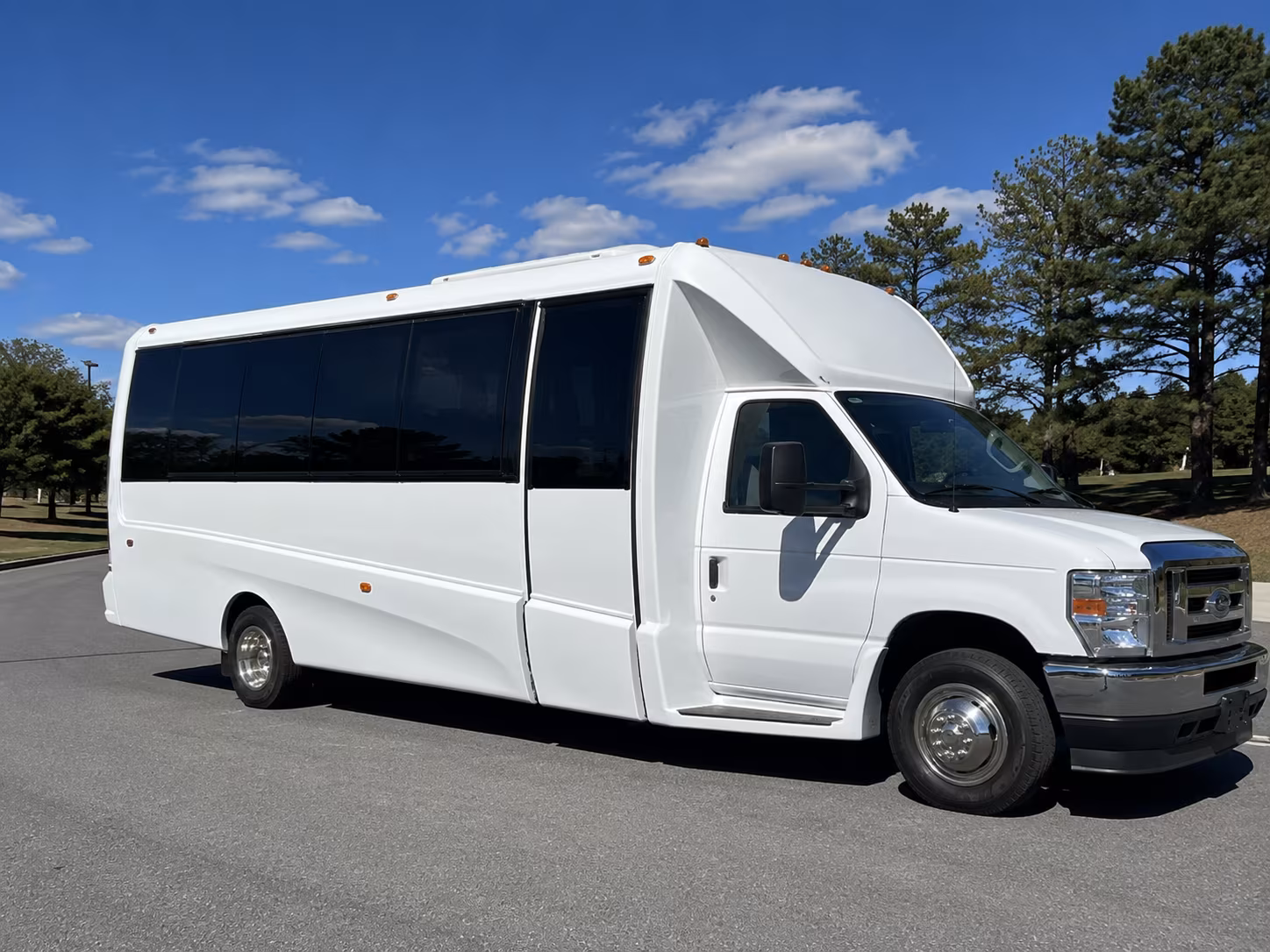 Temecula Wedding Transportation party bus exterior